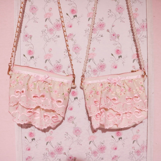 La vie en rose small bag ラヴィアンローズ ポシェット