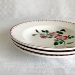 スープ皿　サルグミンヌ　Sarreguemines 赤い花ステンシル EPERNAYパターン 19twd32