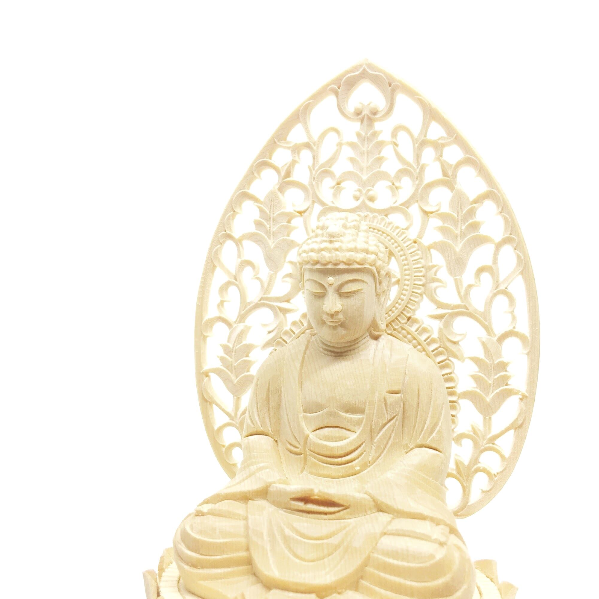 檜 釈迦如来 12㎝ Syakanyurai | 仲見世かもめや