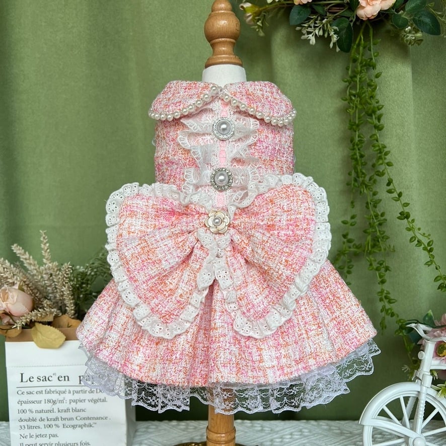 ガーリーエレガント ピンクドレス 00809