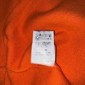 HERMES cashmere cotton half-zip pullover knit