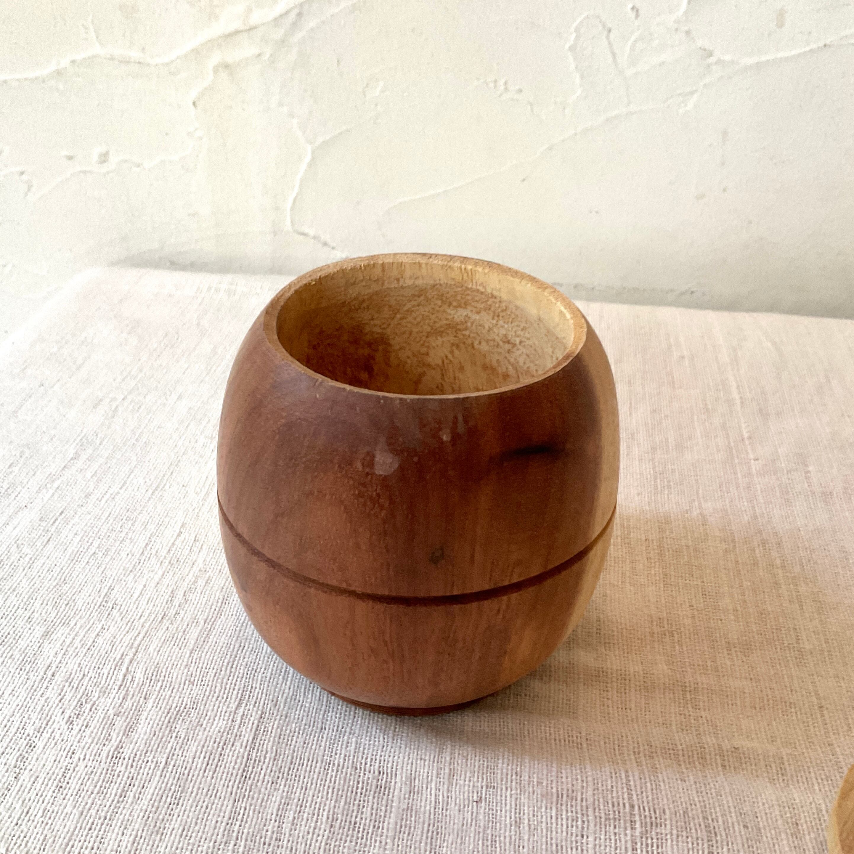 木のシュガーポット | 照明＆エシカルライフスタイル Lampada／らん