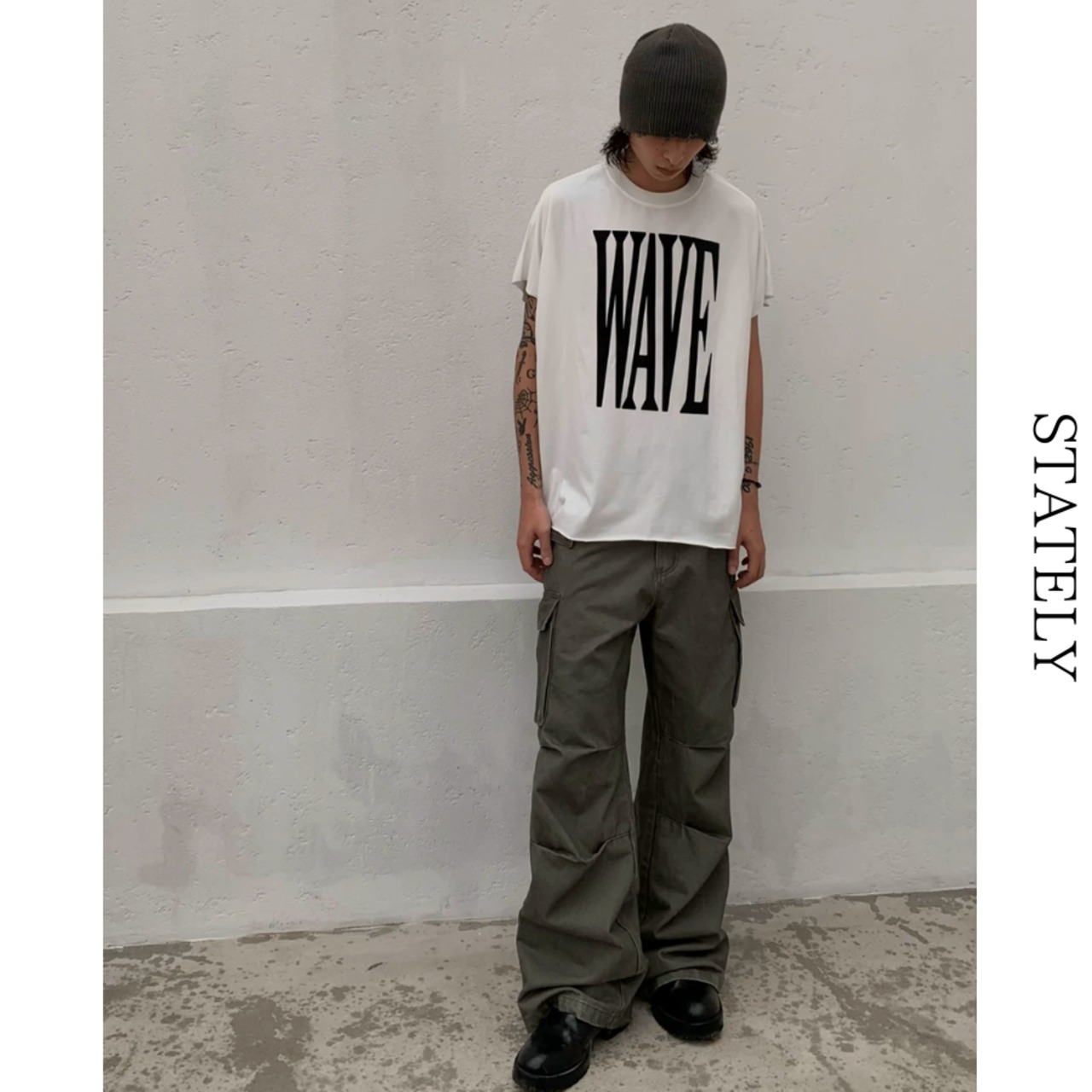 Wave Logo Tee/2color_T296・画像10