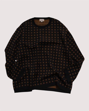NEZU YO-HINTEN PATTERN JQ ロングスリーブニットTシャツ