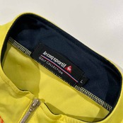 le coq sportif GOLF ルコック スポルティフ ゴルフ ハーフジップ 半袖 ドライ ポロシャツ サイズ L /イエロー/スポーツ/メンズ