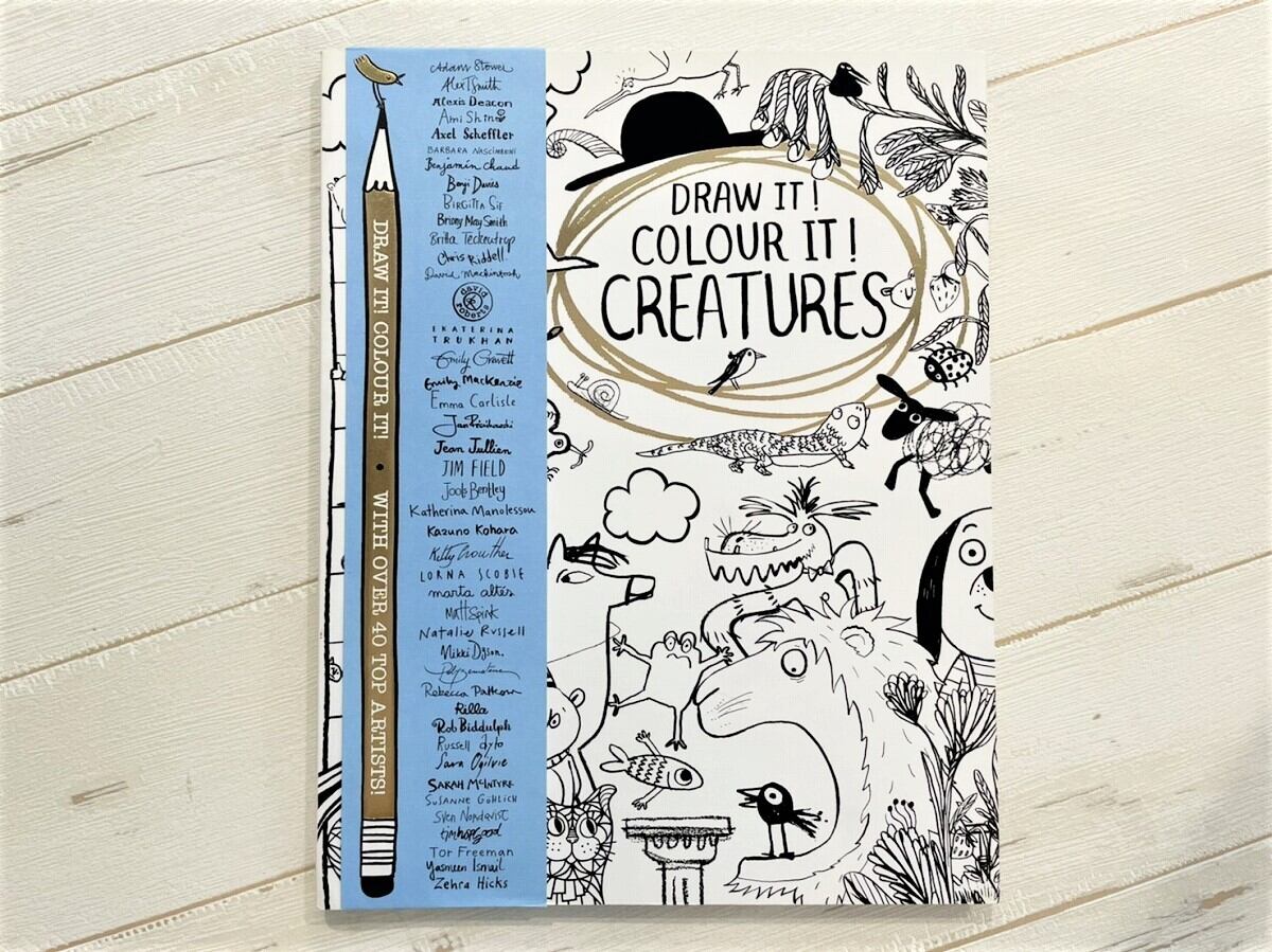 【DP134】Draw It! Colour It! Creatures / picture book