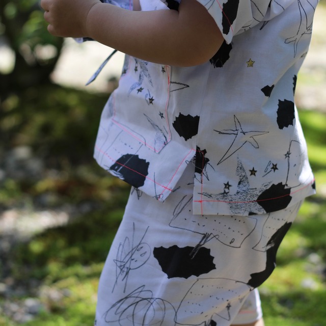 ♪選べる生地♪ オーダーメイド【甚平】　80サイズ〜130サイズ　 // 送料無料 //  オリジナル