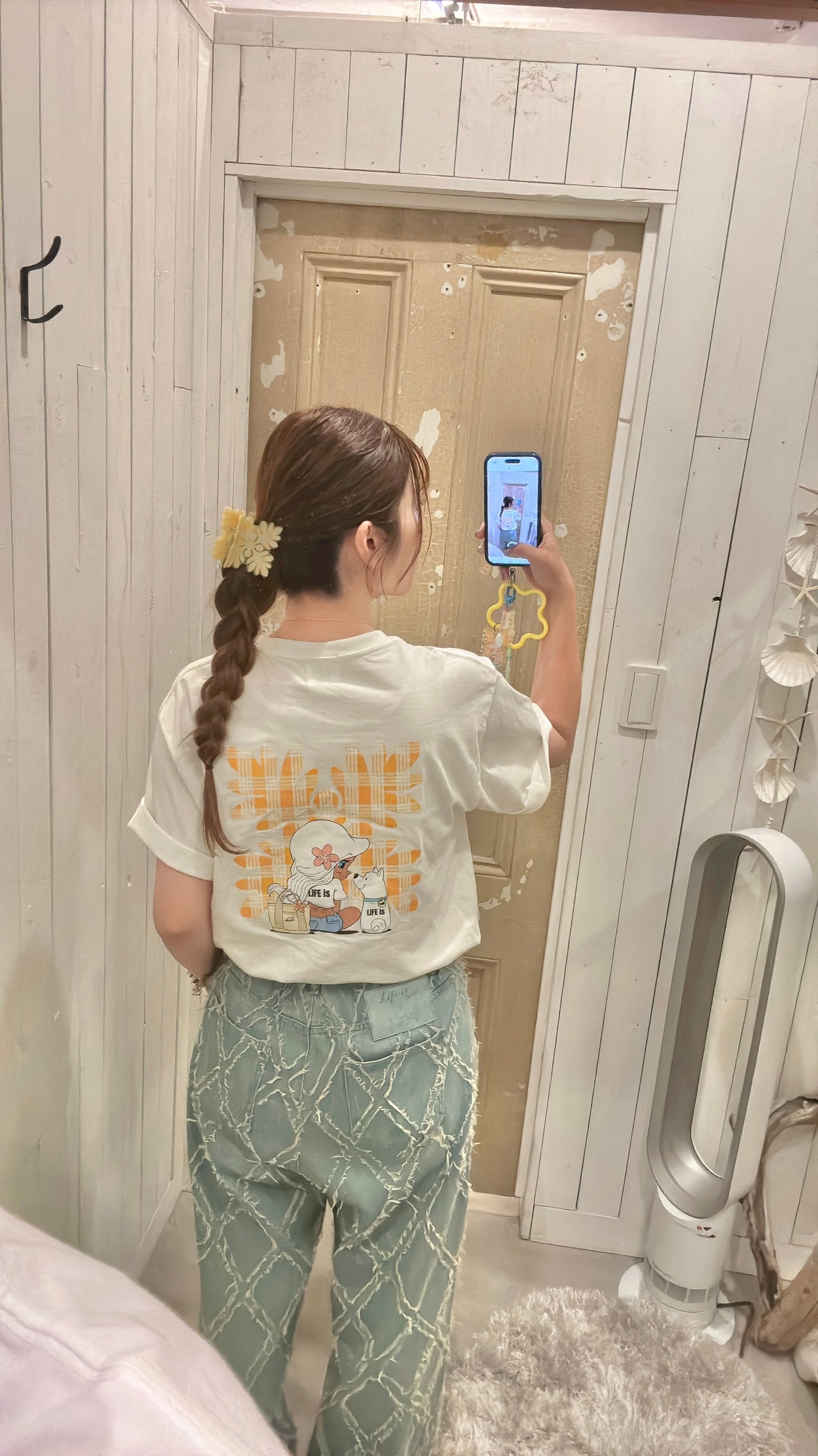 【mapuaコラボ】パラカチェック ラウアエTシャツ ¥6,990×tax