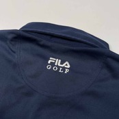 FILA GOLF フィラ ゴルフ 刺繍入り BD 半袖 ストレッチ ポロシャツ サイズ L /メンズ/ネイビー