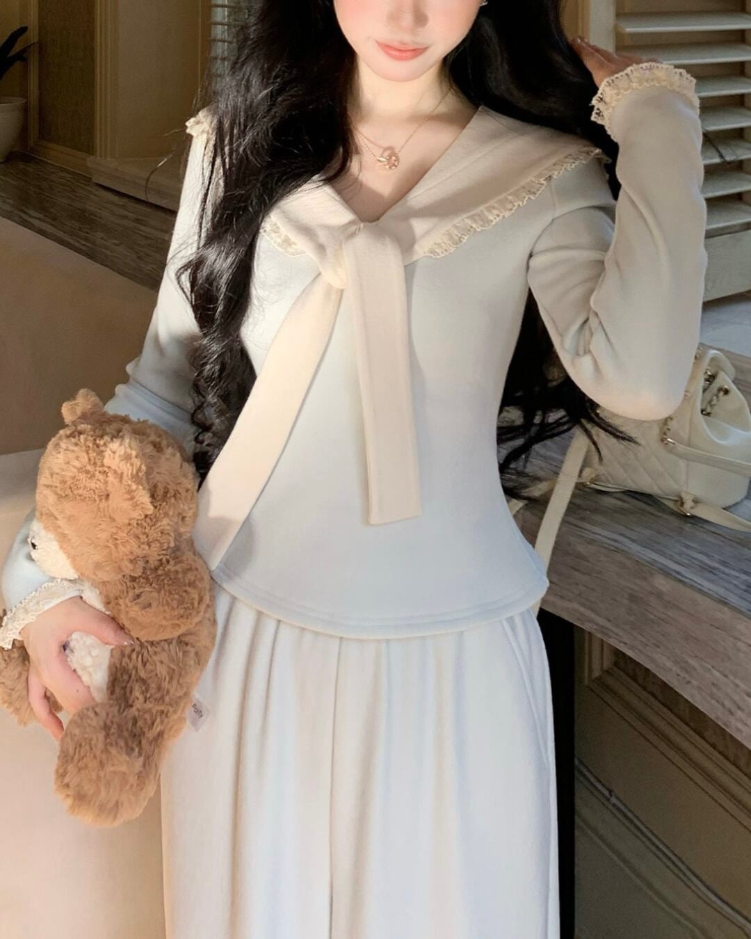 セーラーカラーリボントップス 2508560