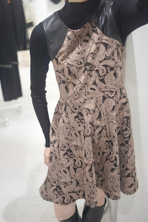 leather shoulder dress