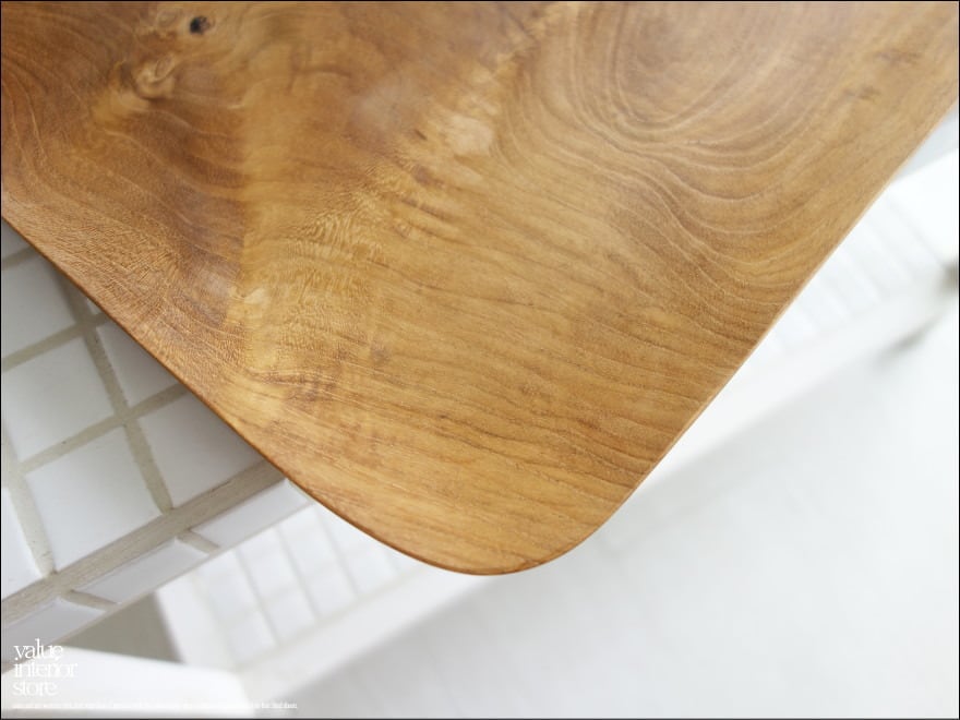 チークサービングトレイ平 お盆 木皿 ウッドトレイ トレー 手作り