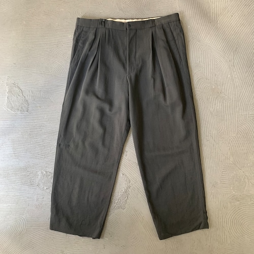 80's GIORGIO ARMANI / Baggy slacks pants (B70)