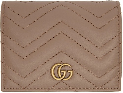 GUCCI　GG Marmont　カードケースウォレット　ピンク