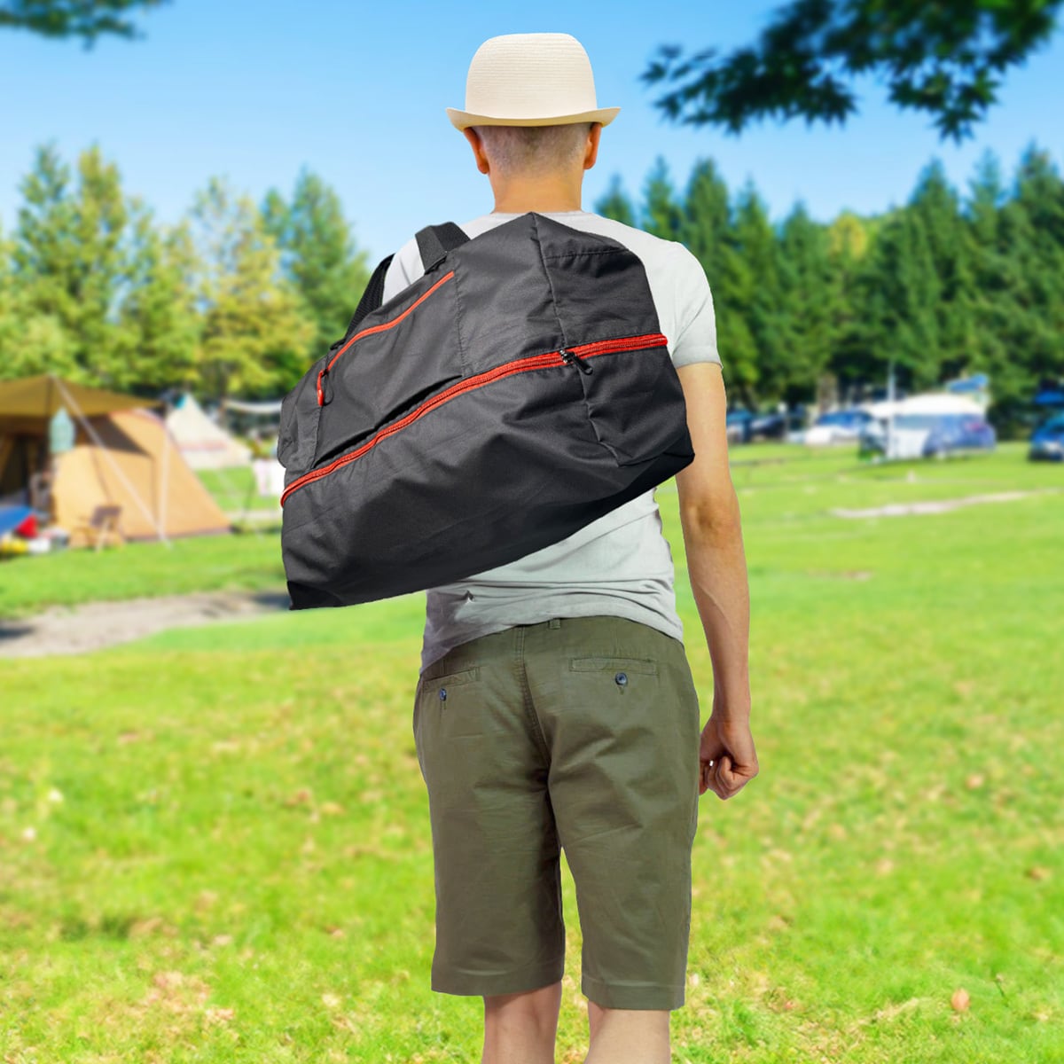 60Lに拡張可能！A5サイズに折りたためる軽くて丈夫な大容量ビッグ