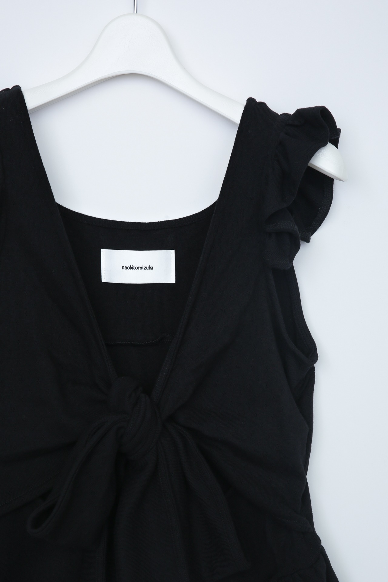 Ribbon frill tank top