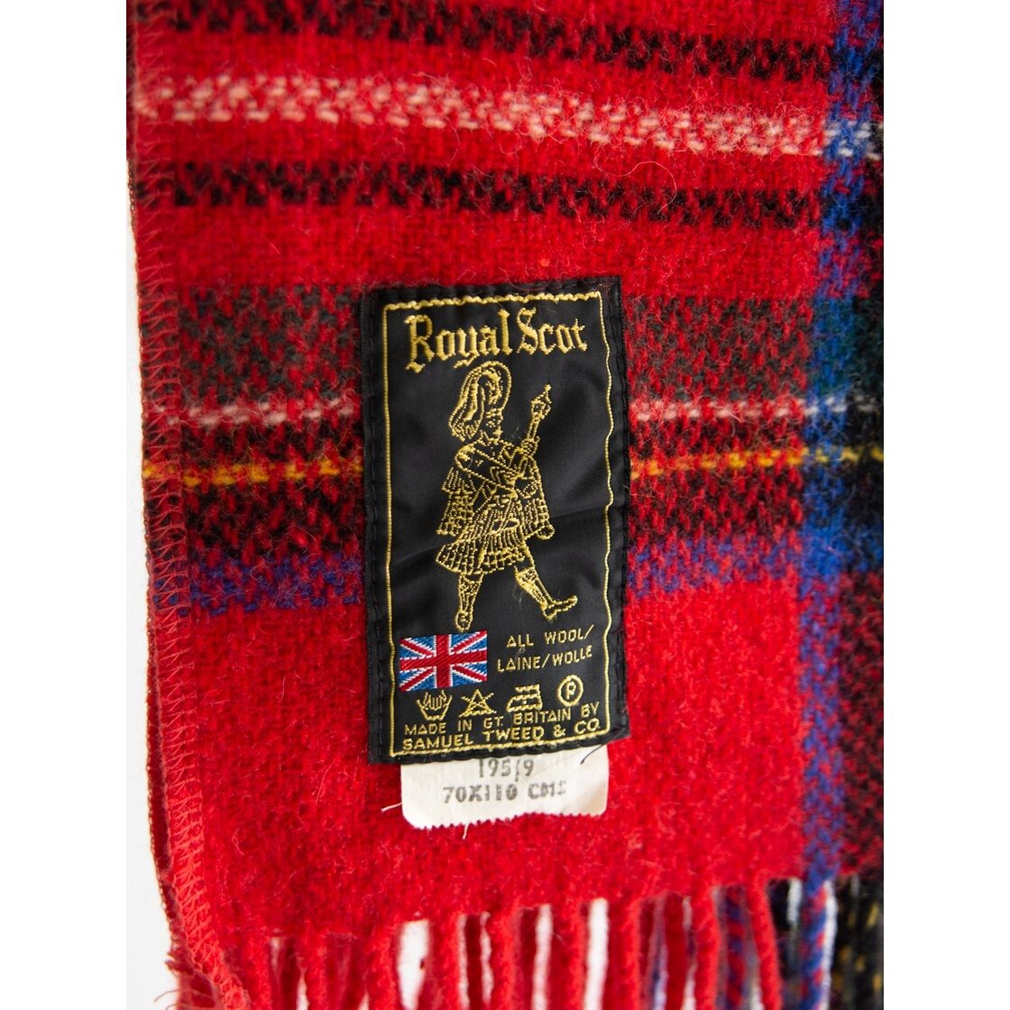 Royal Scot】Made in Gt.Britain 100% Wool Check Blanket（ロイヤル 