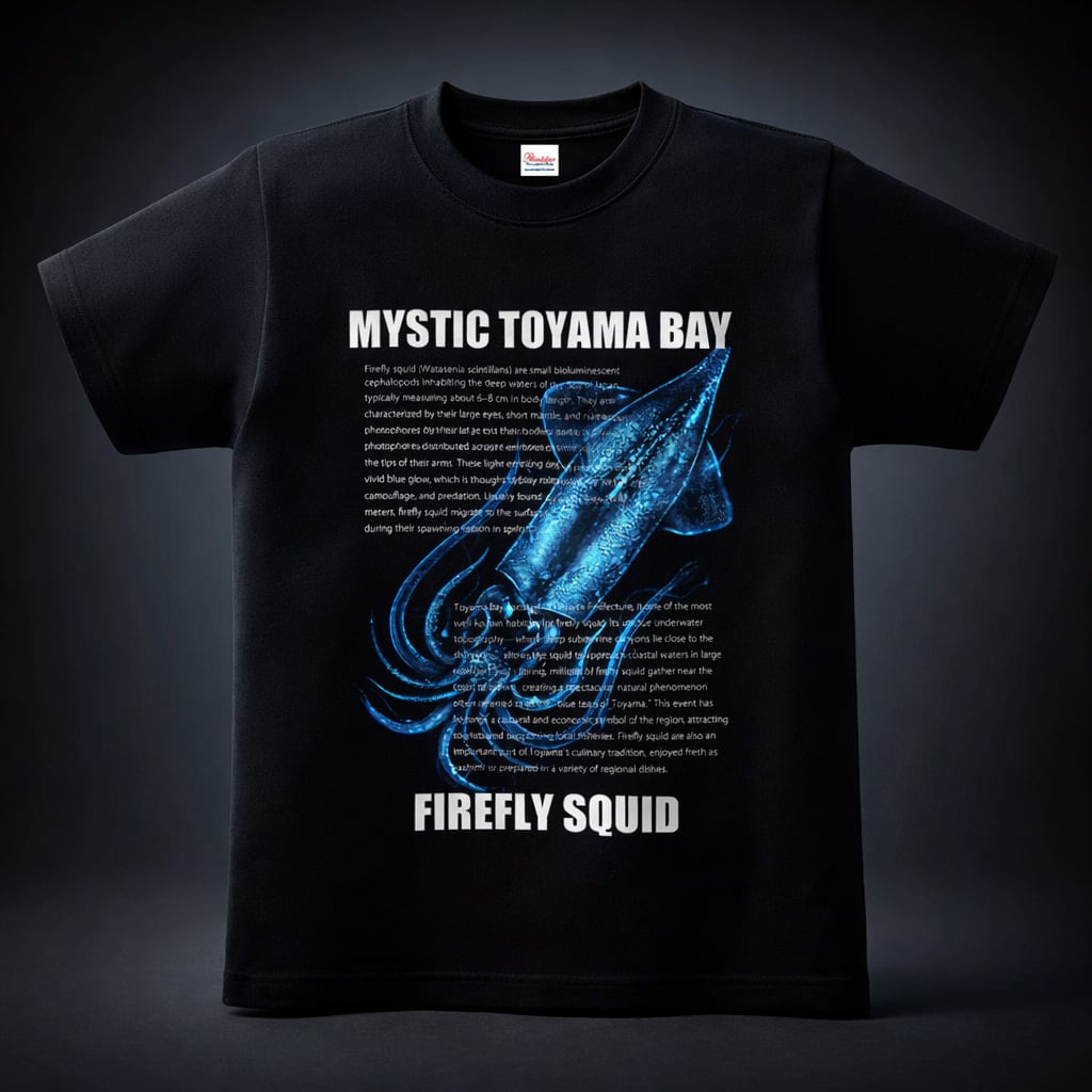 【富山湾】ホタルイカTシャツ【神秘】