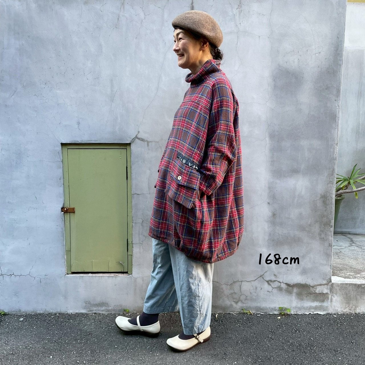 アルピーノヤッケチュニック Girl's タータンチェック 53JK108 サイズF