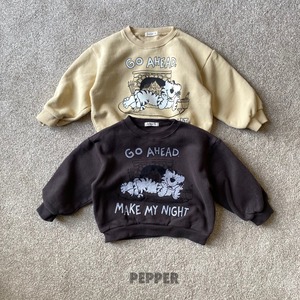 【Pepper】ネコスウェット クリーム  80〜120cm 241121