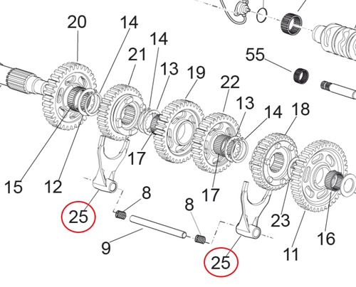 Aprilia 15～23 RSV4 1000/1100 Fork 2A000558