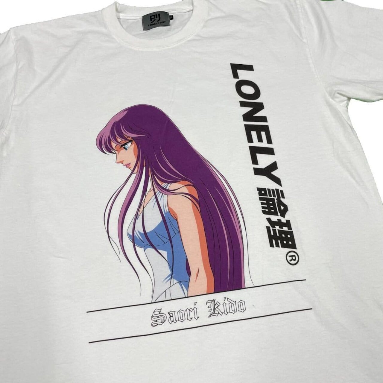 【LONELY論理】SS010 聖闘士星矢公式collaboration  "SAORI KIDO" T-SHIRTS カットソー Tシャツ ストリート