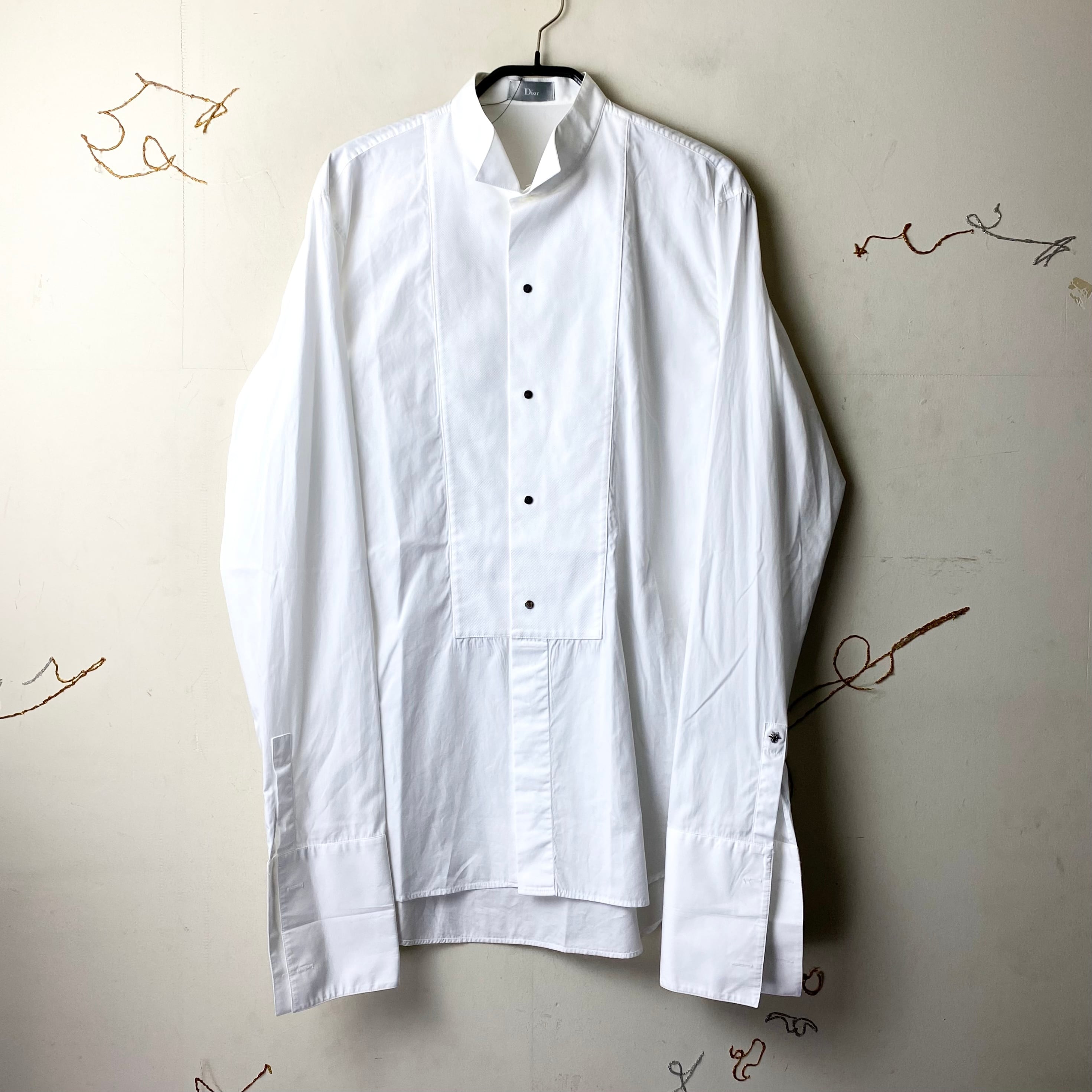 DIOR HOMME wing collar white shirt (2) | NOIR ONLINE