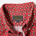 90s CHAPS Ralph Lauren 総柄 長袖 ボタンダウンシャツ