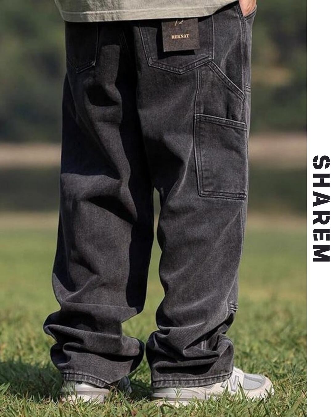 straight jeans wide leg long pants B0036