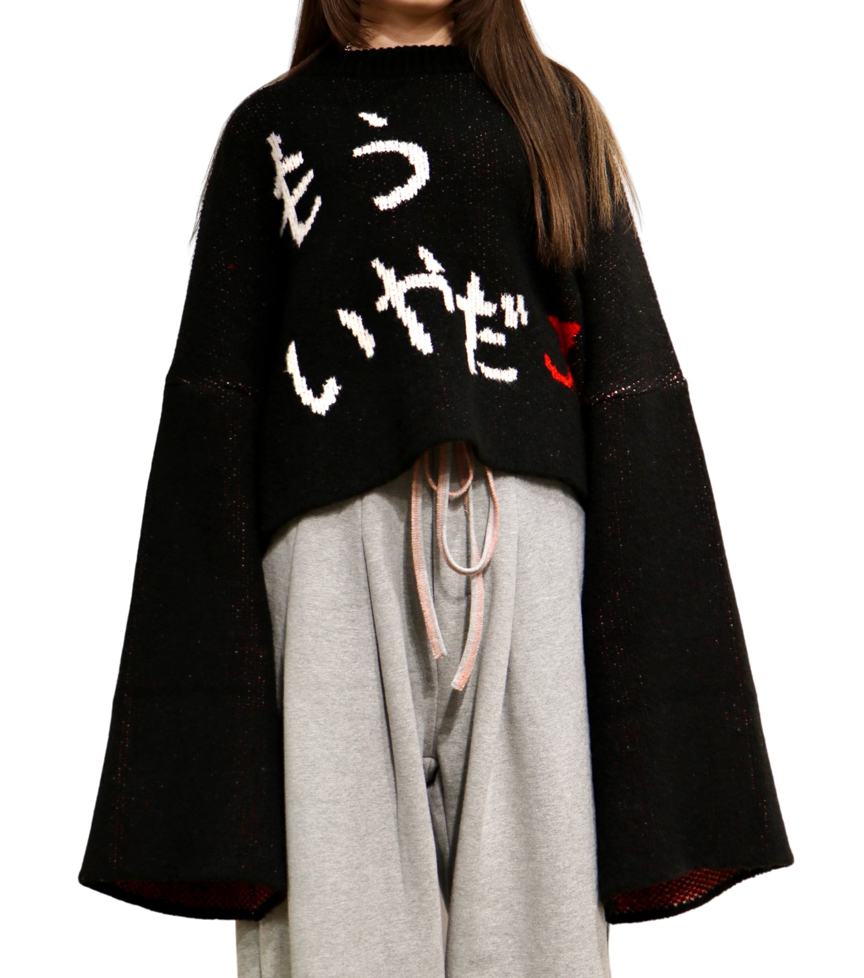 トップス SHINYA KOZUKA THE HENRY DEAR SHINYA KOZUKA◇THE HENRY DEAR/ニット・セーター/-/コットン/BLK