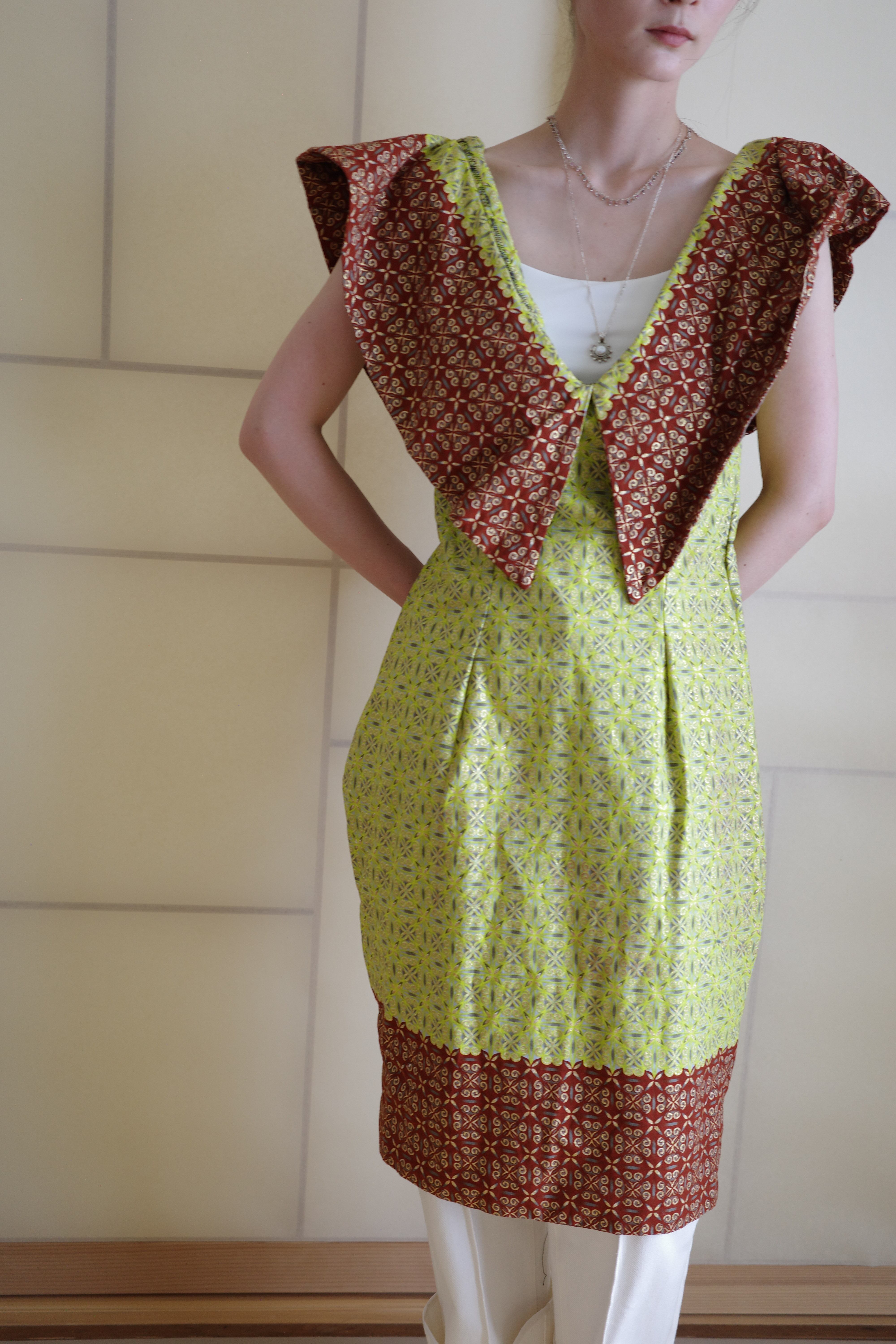 1980-90s African print onepiece