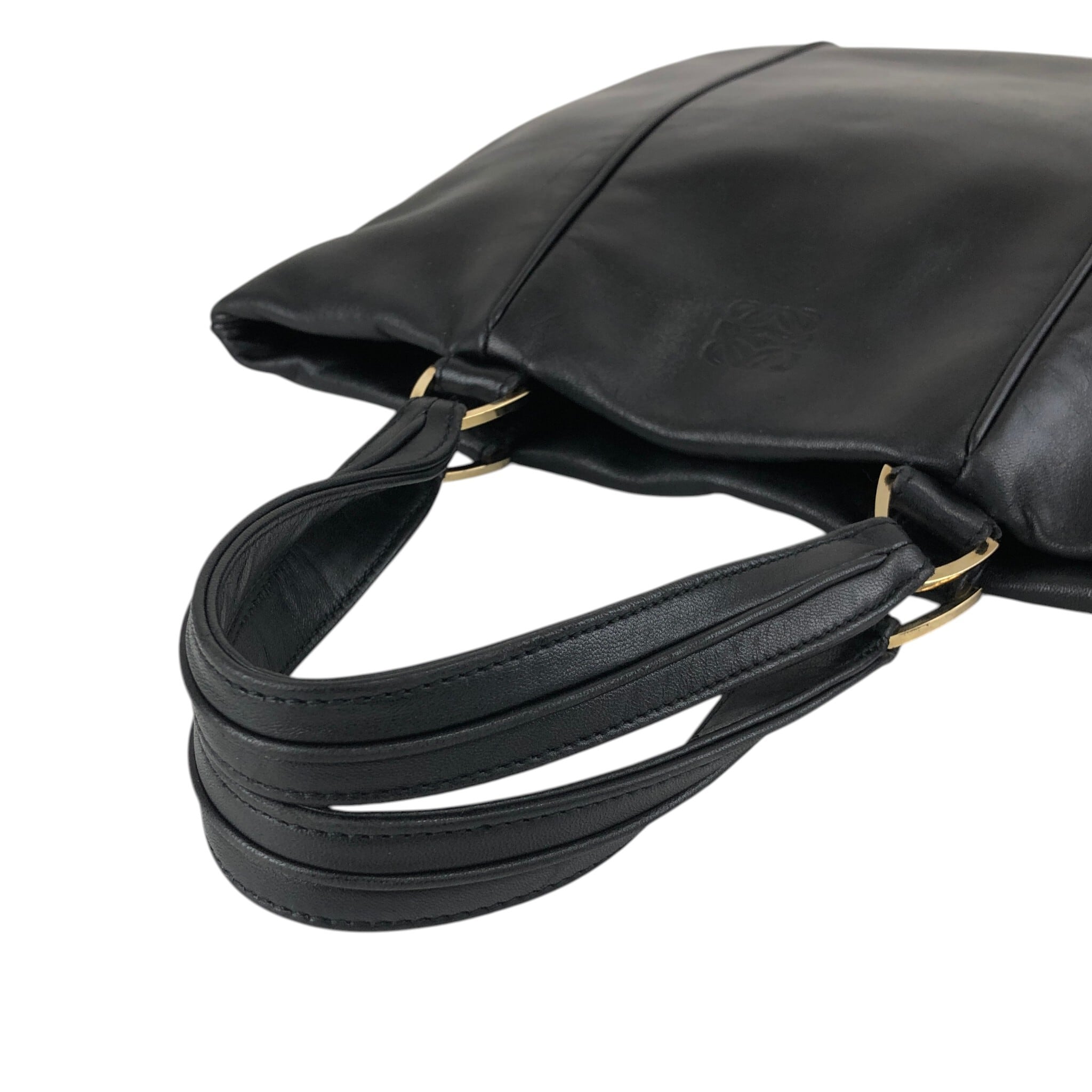 LOEWE ロエベ ハンドバッグ ブラック アナグラム ナッパレザー トート