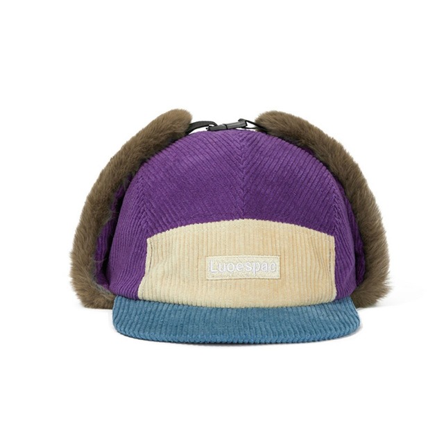 カラーブロックボアイヤーフラップキャップ 2col   R00926