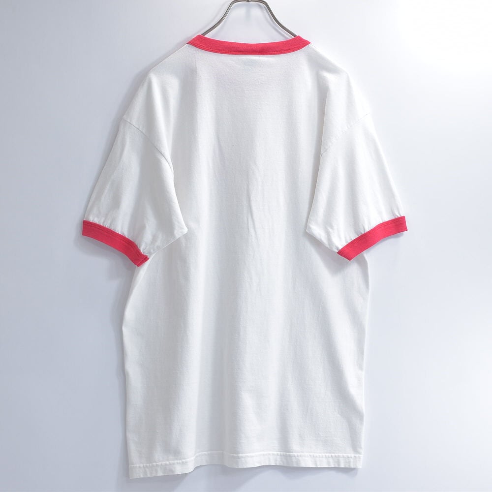 ヴィンテージ✨️ドリームチーム 似顔絵Tシャツ Lサイズ ホワイト 90～00s Curious George おさるのジョージ AAAボディ リンガー