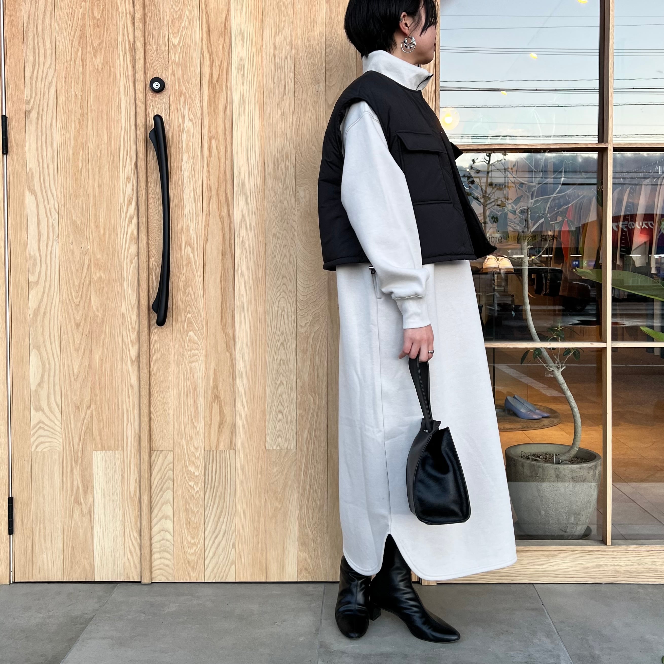 CLOCHE 】ハーフジップ裏起毛ワンピース | valance 福井｜レディース