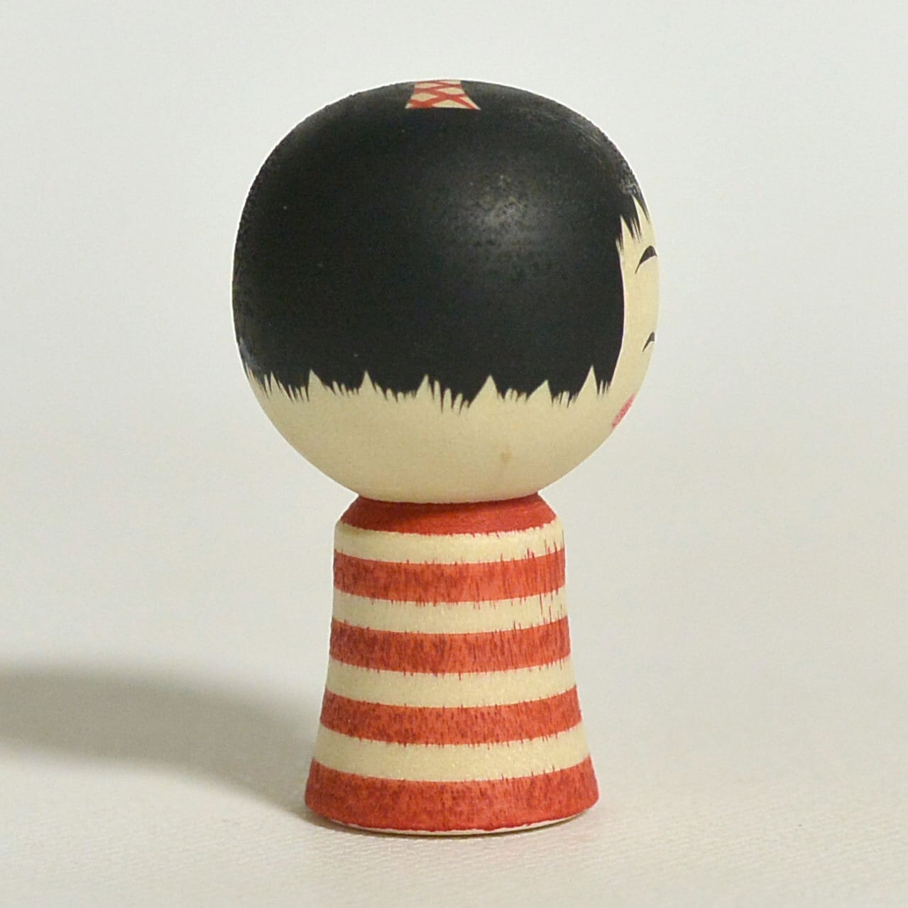 【ミニこけし】鈴木明パンケーキちゃん 小寸こけし（ミニこけし） 約1寸 約3.5cm 鈴木明 工人（作並系）#2271