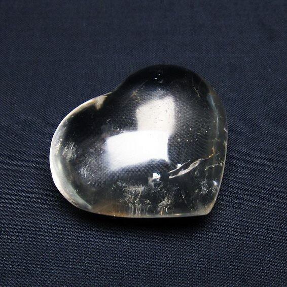 水晶 ハート置物 一点物 145-1602