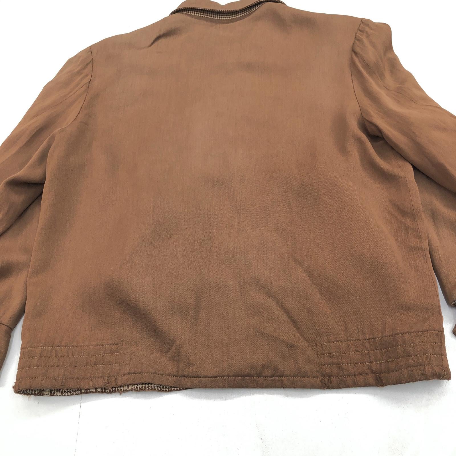 UNKNOWN 50- 60年代 リバーシブル 無地 千鳥格子 ハウンドトゥース
