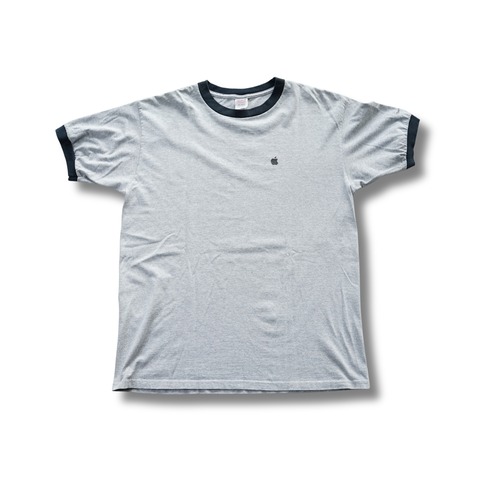 00s Apple アップル Mac OS X Tiger Team Tiger リンガーTシャツ（表記L・実寸L相当）｜NA996