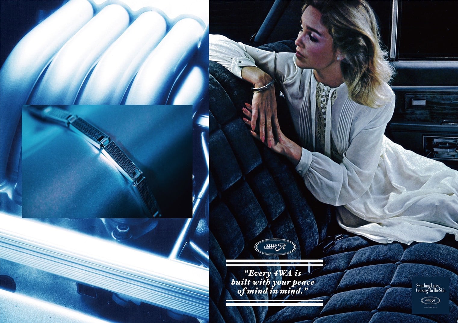 アクセサリー 4.W.A.JEWELRY SUPPLY. Silver/Navy 44cm 4.W.A.JEWELRY SUPPLY. Silver/Navy 44cm