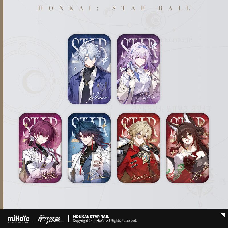 Honkai: Star Rail 崩壊スターレイル 星穹列車乗組員証明バッチ 崩壊スターレイル 列車乗員チケット風 バッジ 公式正規品 | mihoyo、鳴