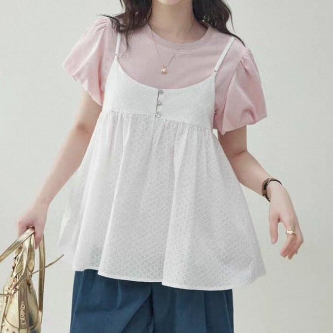 コットン キャミワンピース L1097