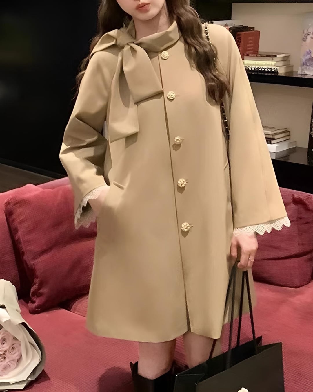 ネックリボントレンチコート(2 colors) 24WP09081