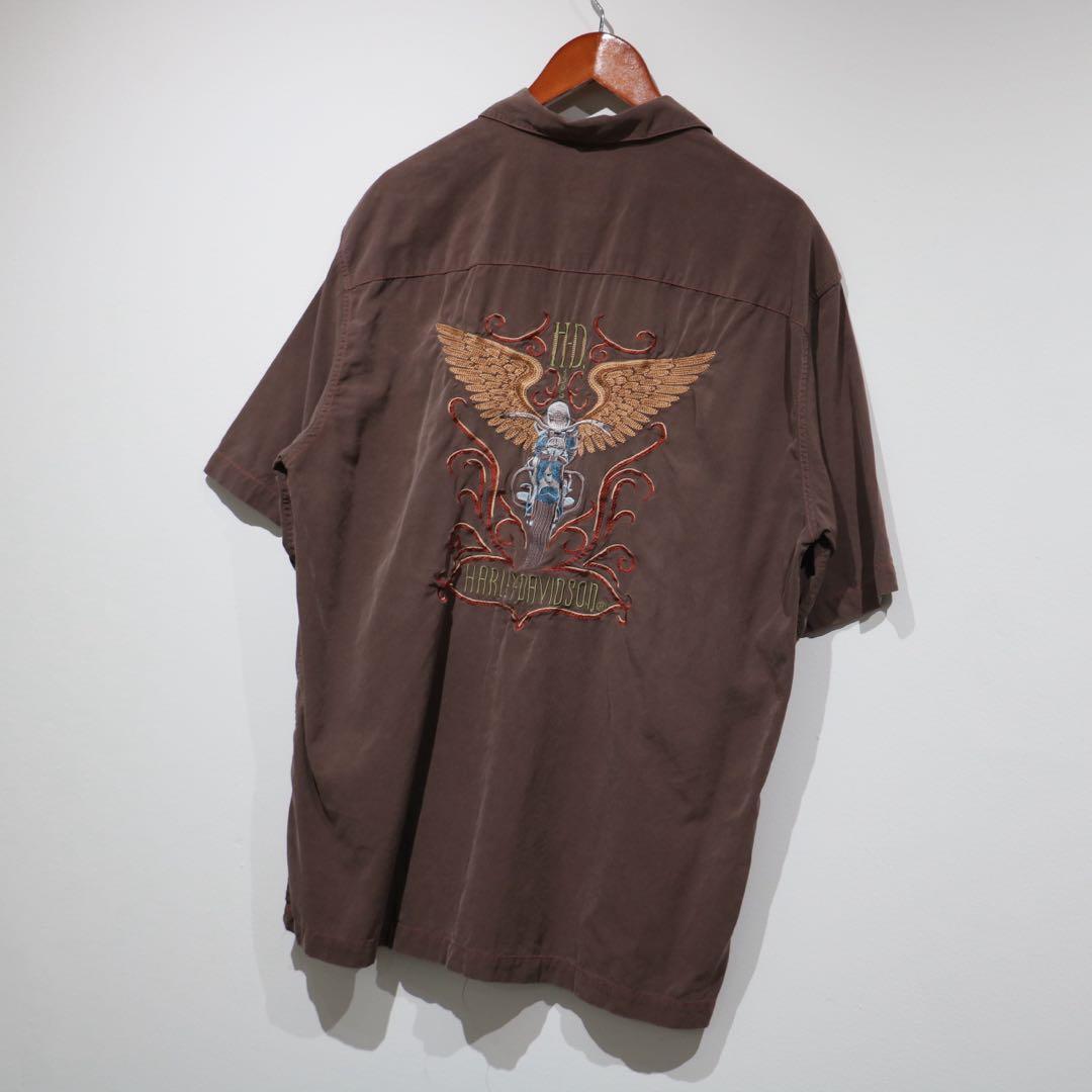 HARLEY DAVIDSON Shirt Silk×Cotton
