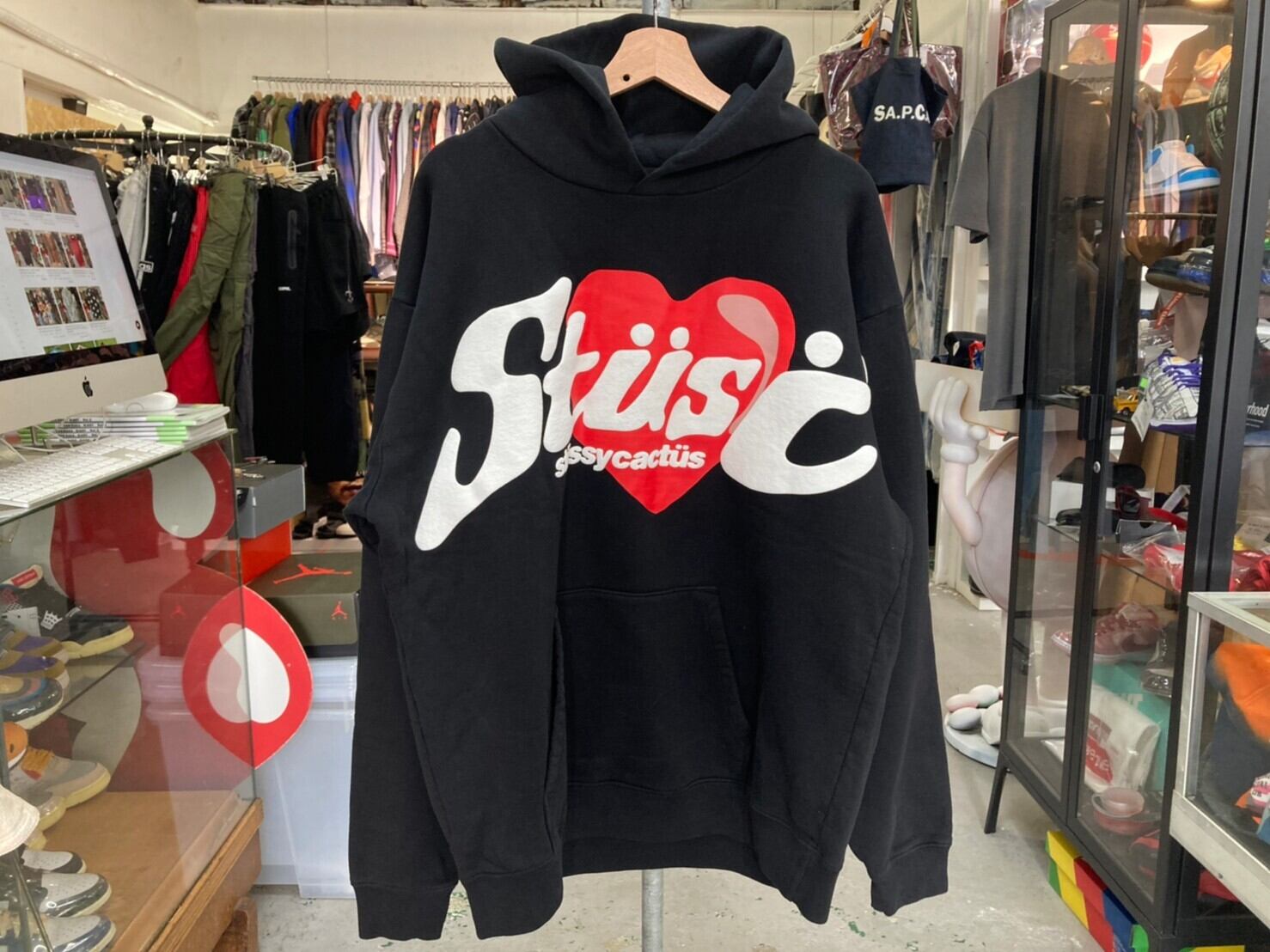 Stussy CPFM HEART HOODIE パーカー ブラック Lサイズ