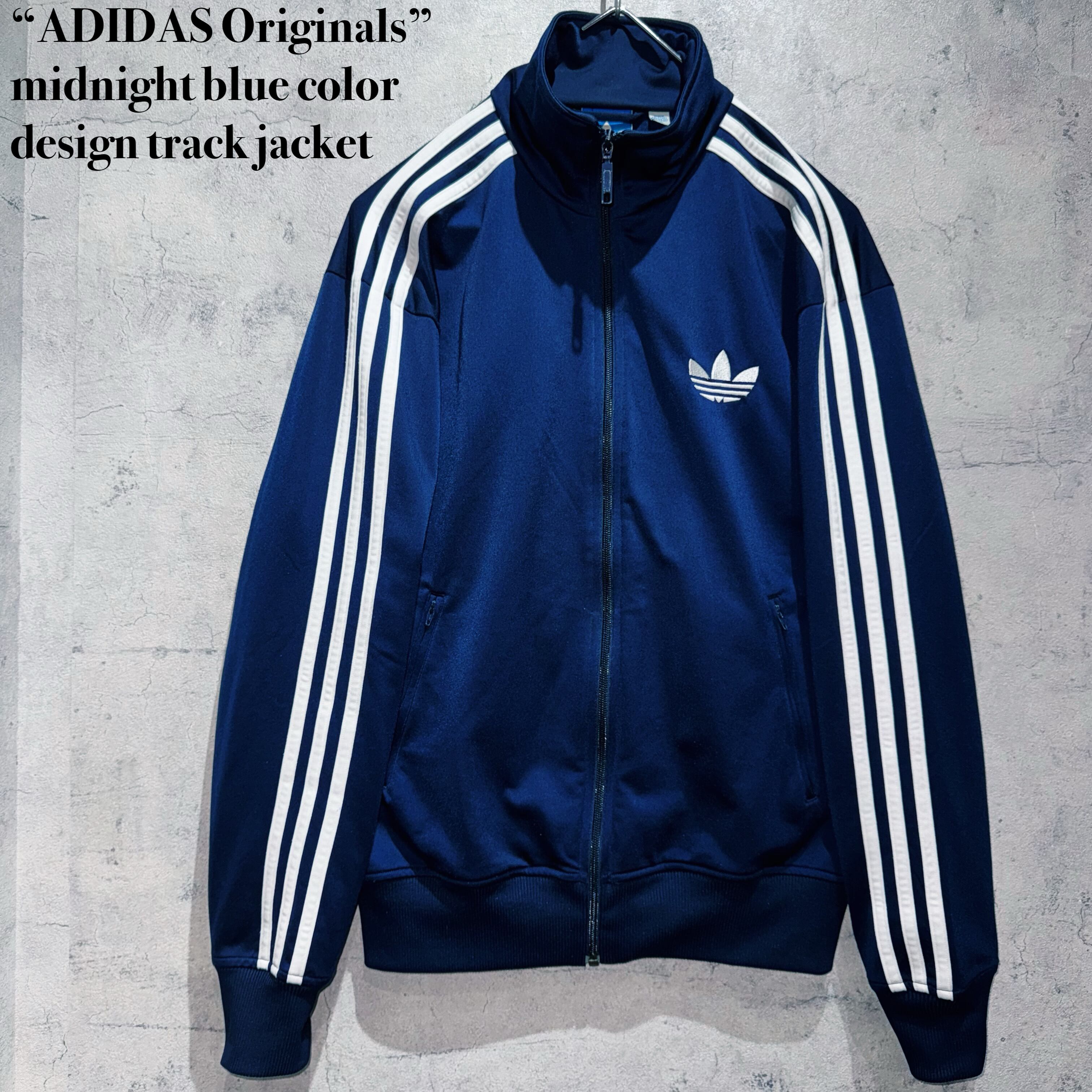 “ADIDAS Originals”midnight blue color design track jacket