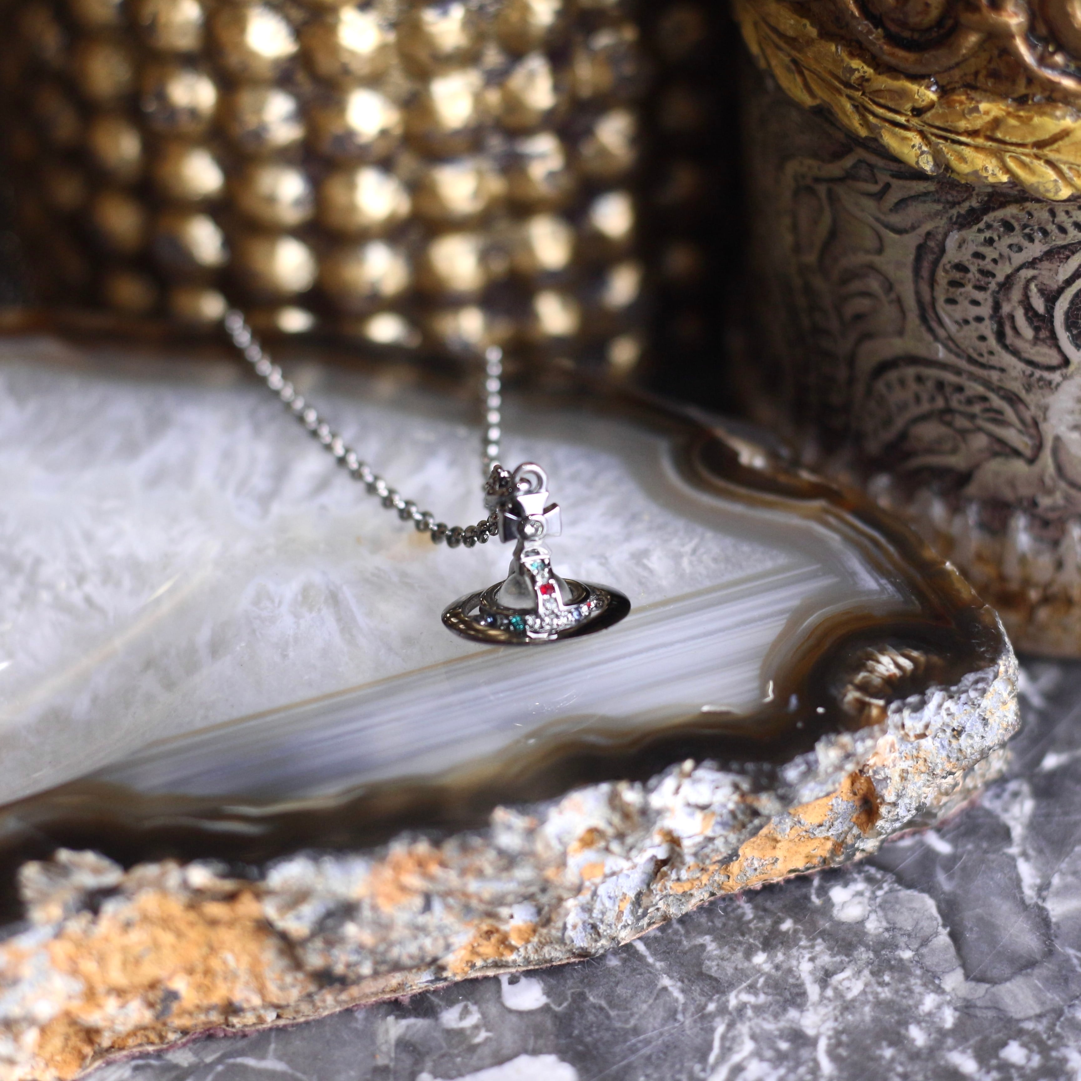 Vivienne Westwood MINI ORB DESIGN GOLD CHAIN NECKLACE/ヴィヴィアン