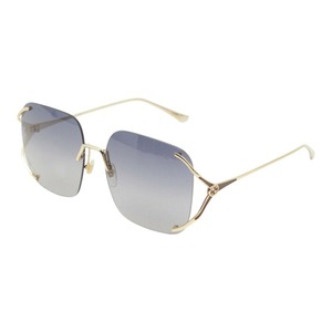 グッチ インターロッキングG サングラス アイウェア バタフライ GG0646S ゴールド ブラック メッキ レディース GUCCI 【中古】
