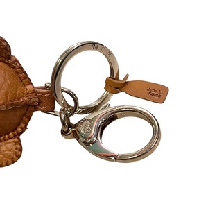 MCM leather angel bear keyholder
