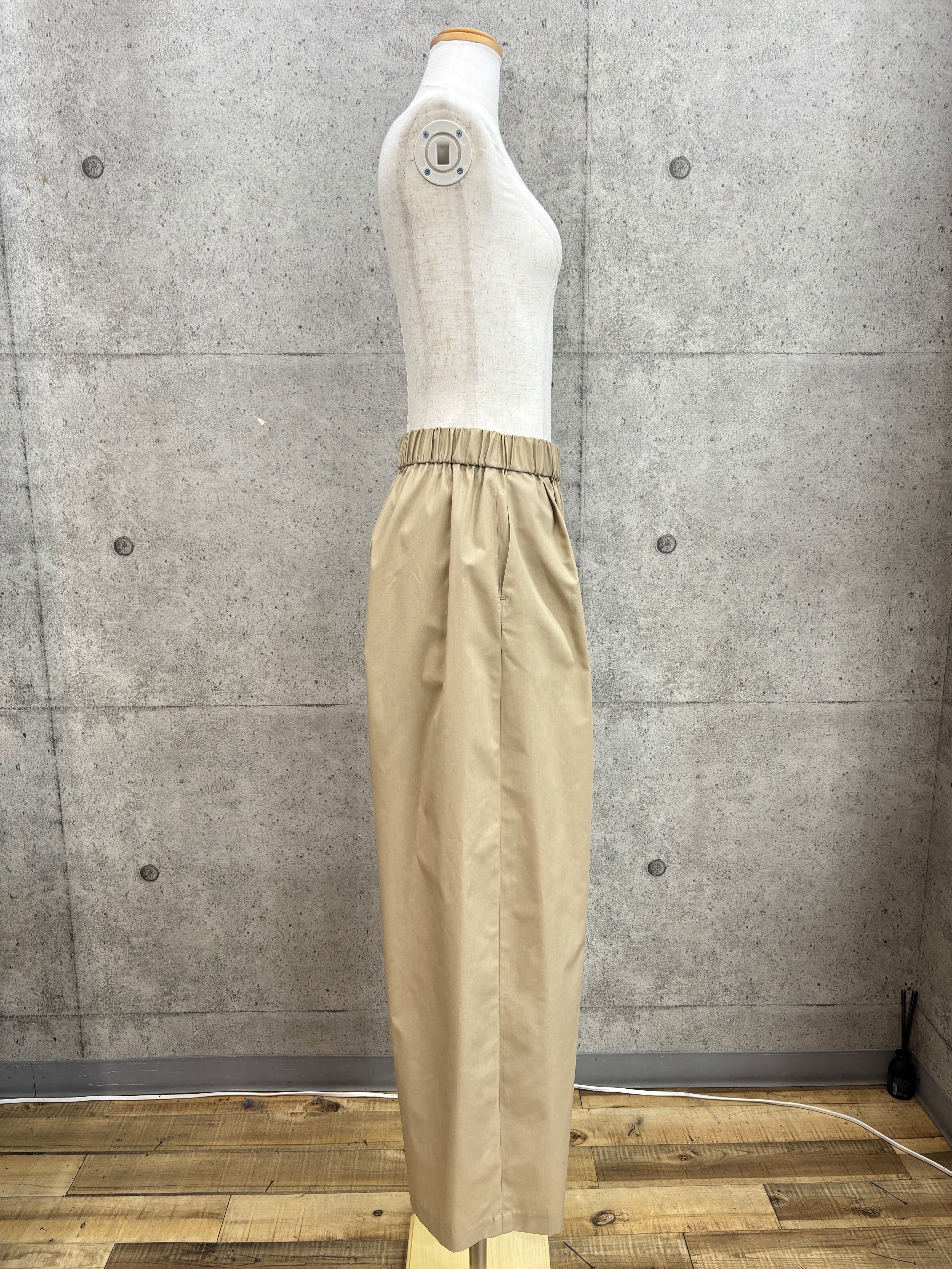 LAUD ATELIER ベージュ ワイドパンツ S 送料無料】ATELIER SIX(アトリエシックス)TCブロードアシメタック